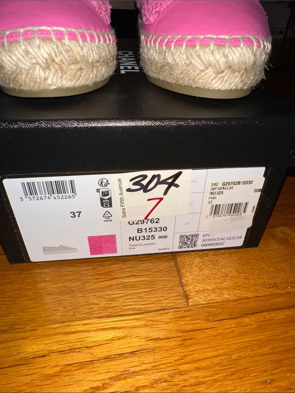 NWT Chanel Pink 2024 Interlocking CC Logo Espadrilles